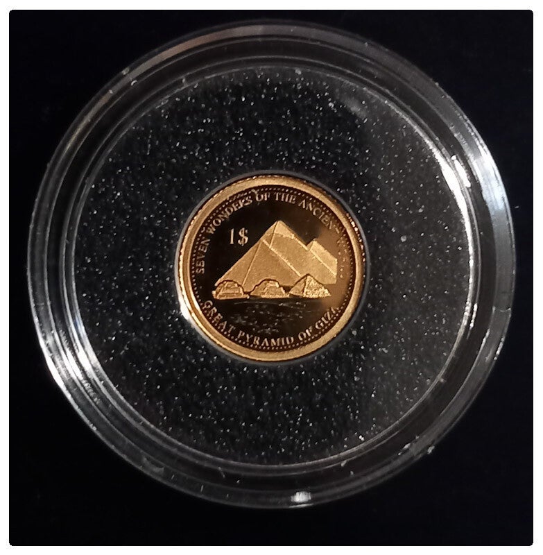 Monnaie or 1 dollar de la société française année 2016