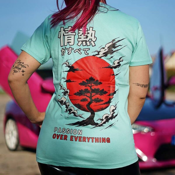 Passion – JDM Japan Style T-Shirt (mint oder lila)