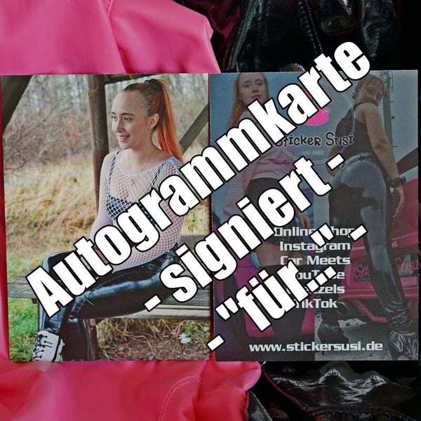 StickerSusi Autogrammkarte