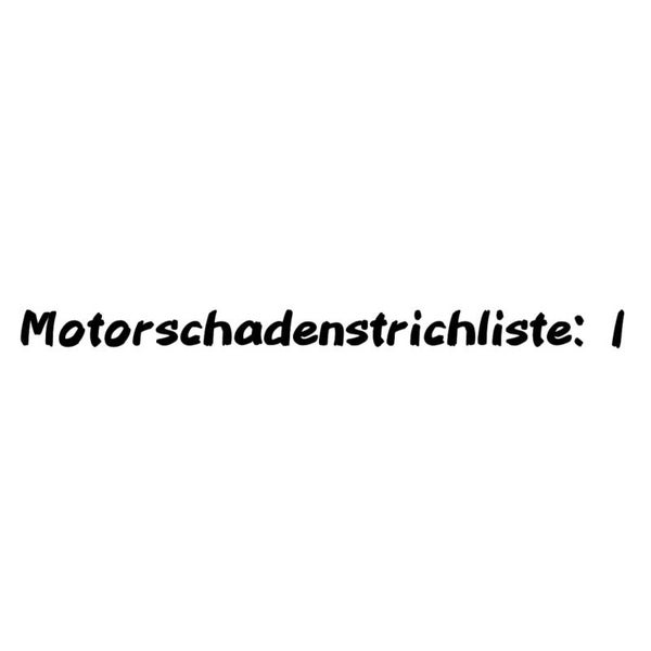 Motorschadenstrichliste: l