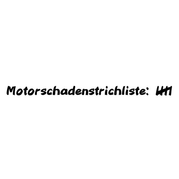 Motorschadenstrichliste: 5