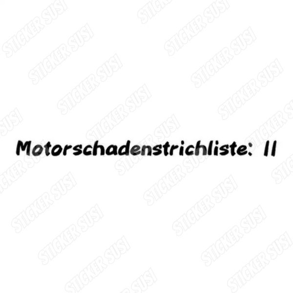 Motorschadenstrichliste: lI