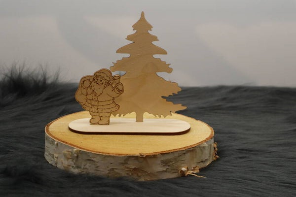 Kersttafereel kerstman