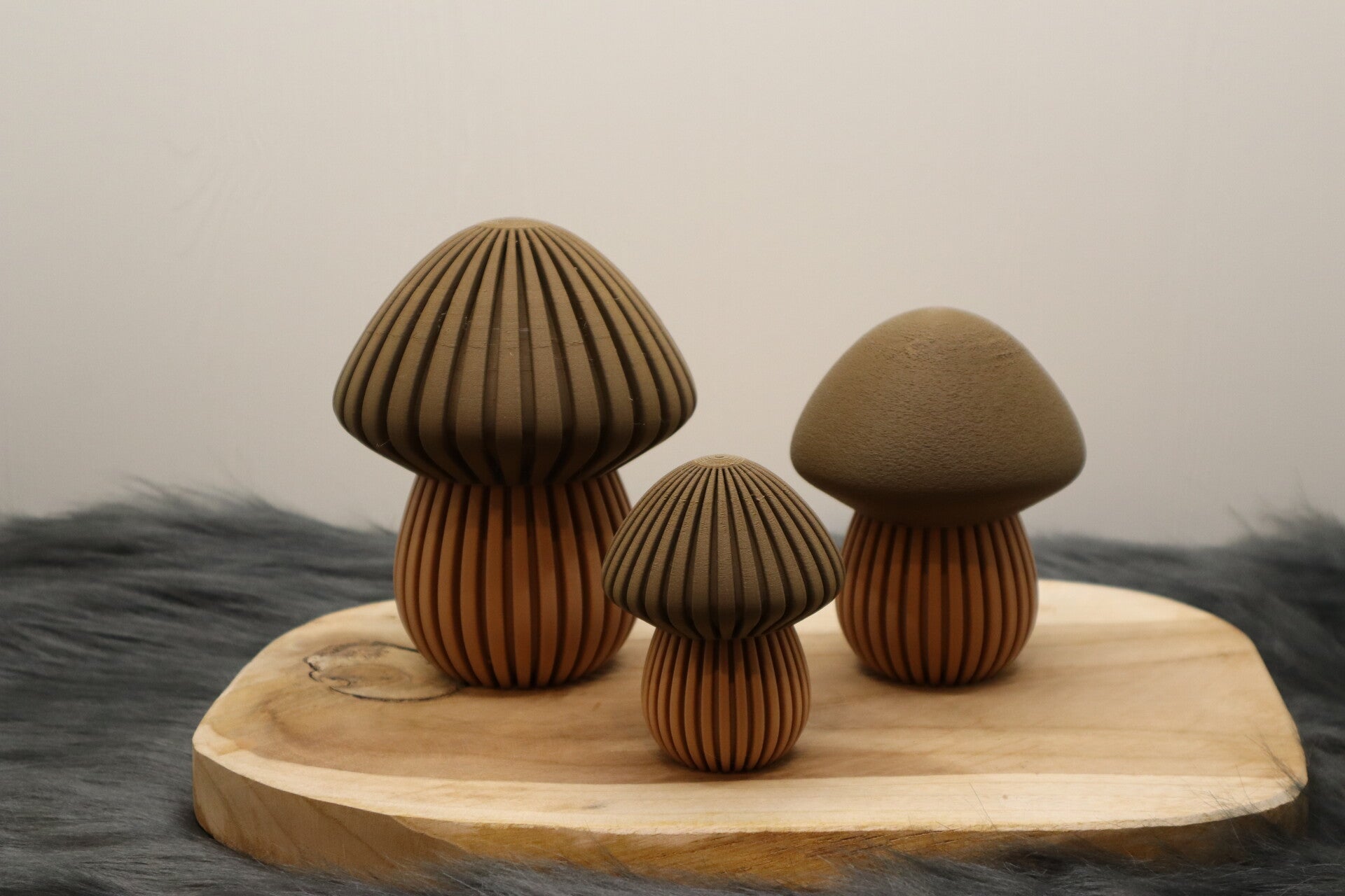 Padestoelen set ribbed