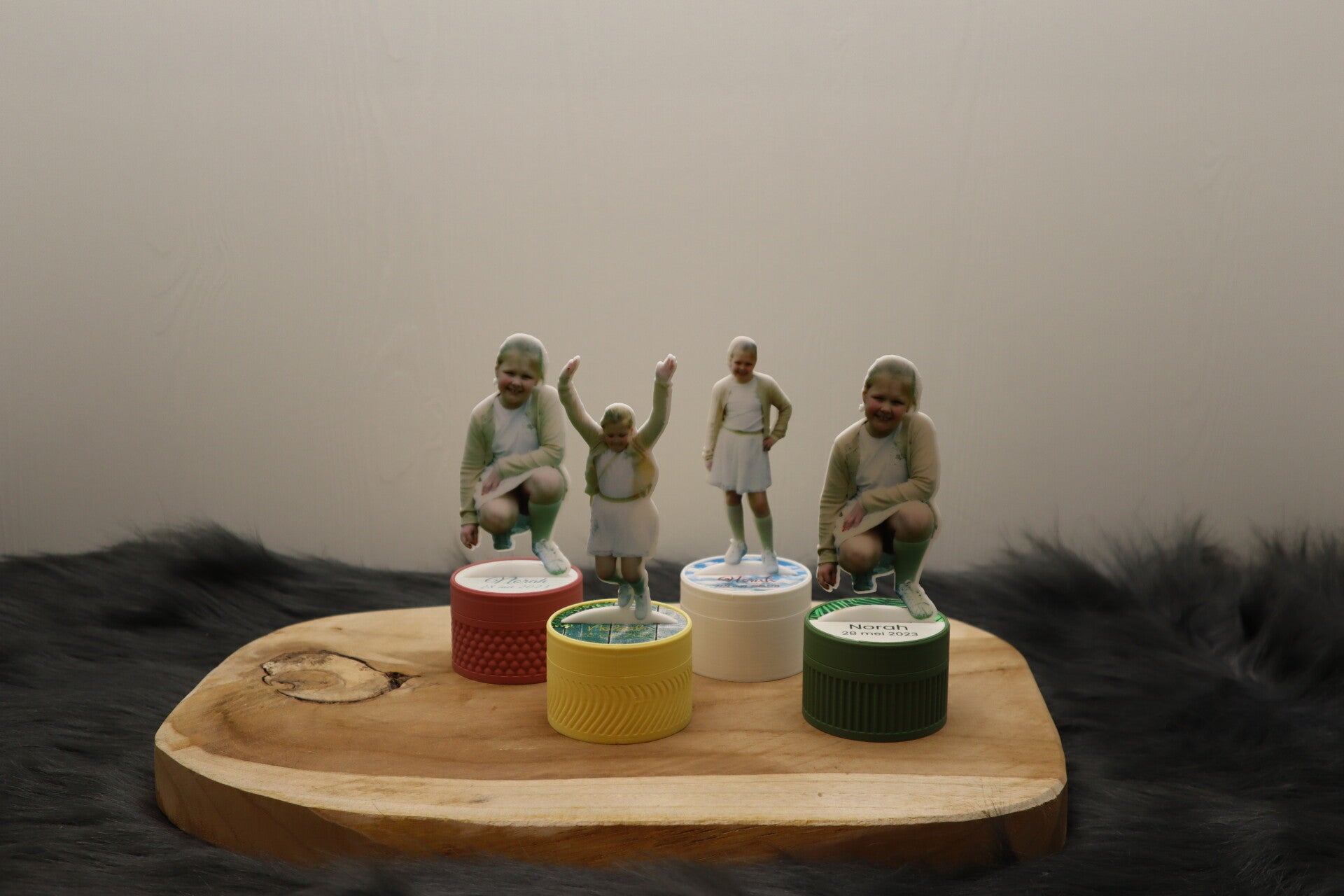 Mini doosje met inlay patronen en sillhouette