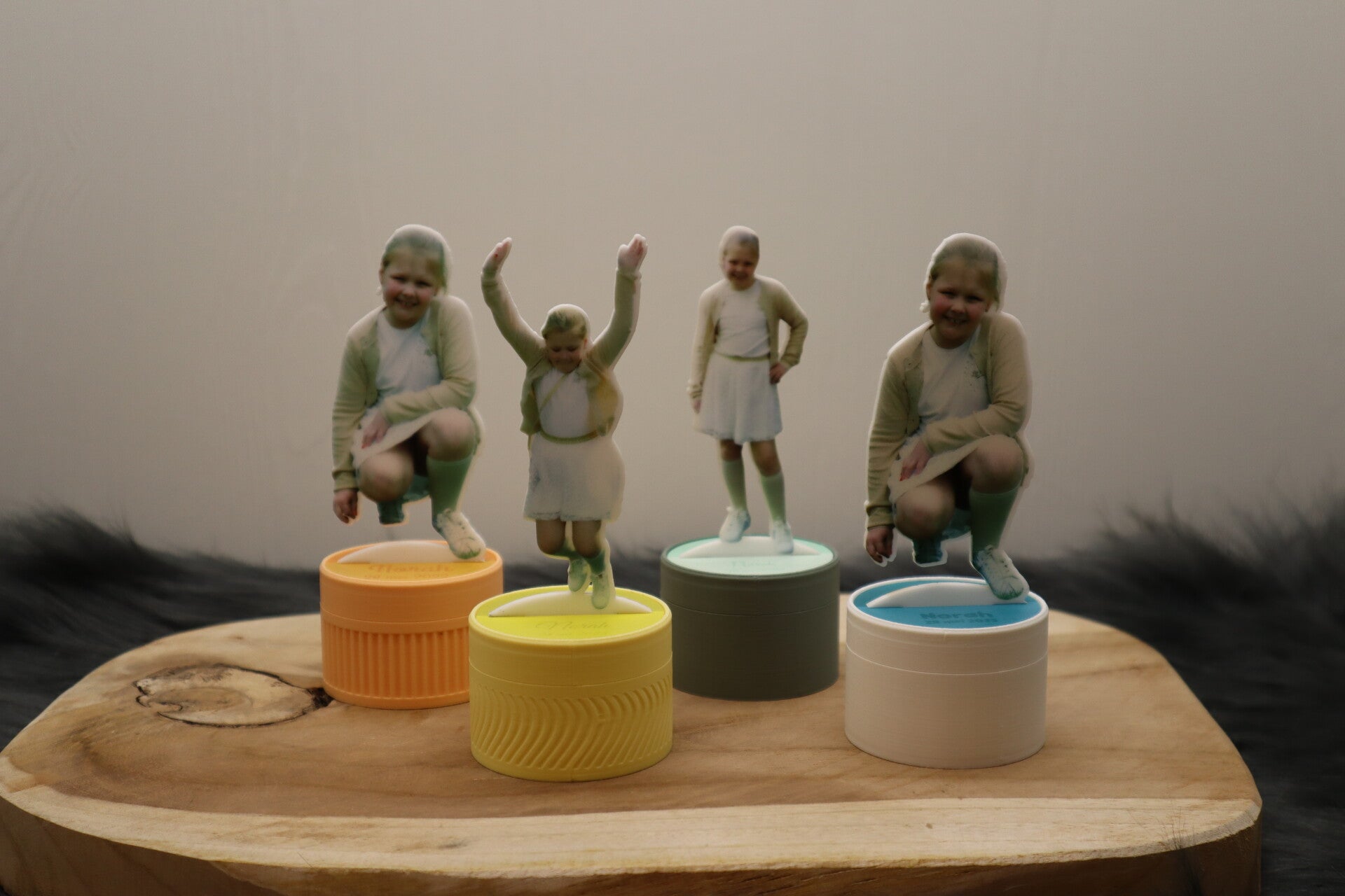 Mini doosje met inlay duo-tone en sillhouette