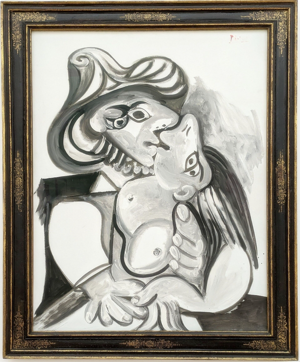 Gemälde von Pablo Picasso, geometrische Formen und abstrakte Figuren