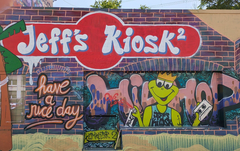 Wandgemälde von Jeffs Kiosk – StreetArt in Ehrenfeld, Köln