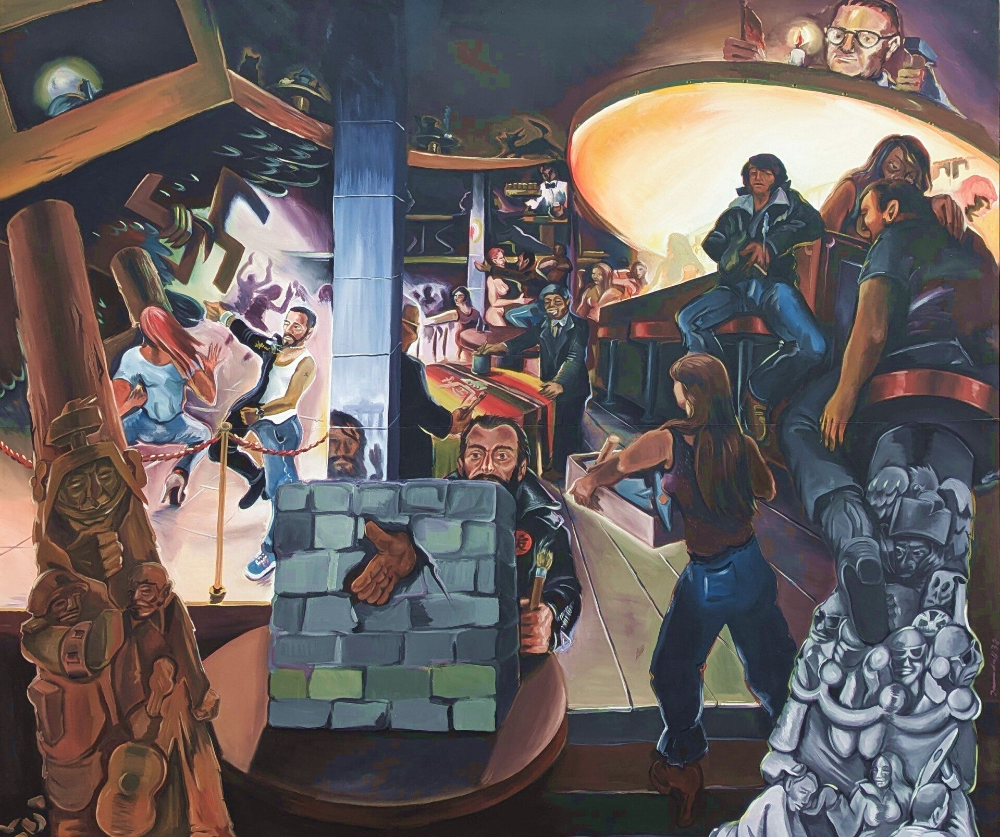 Gemälde von Gerhard Richter, abstrakte Komposition mit Farbverläufen