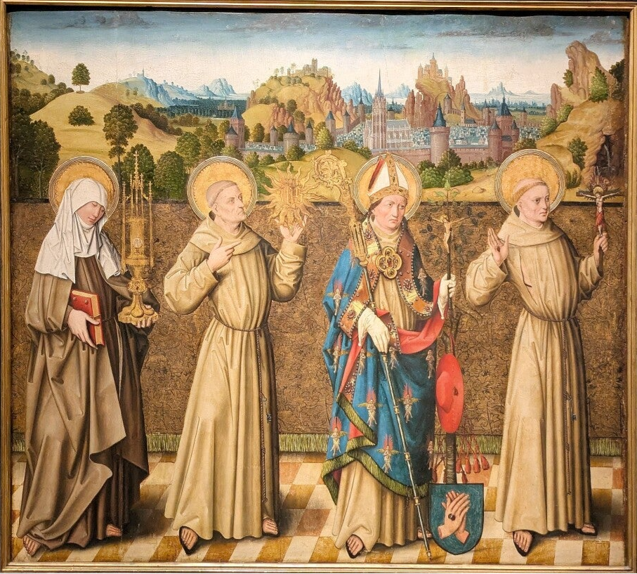 Barockes Marienbild, Gemälde des Meisters der Verherrlichung Mariae