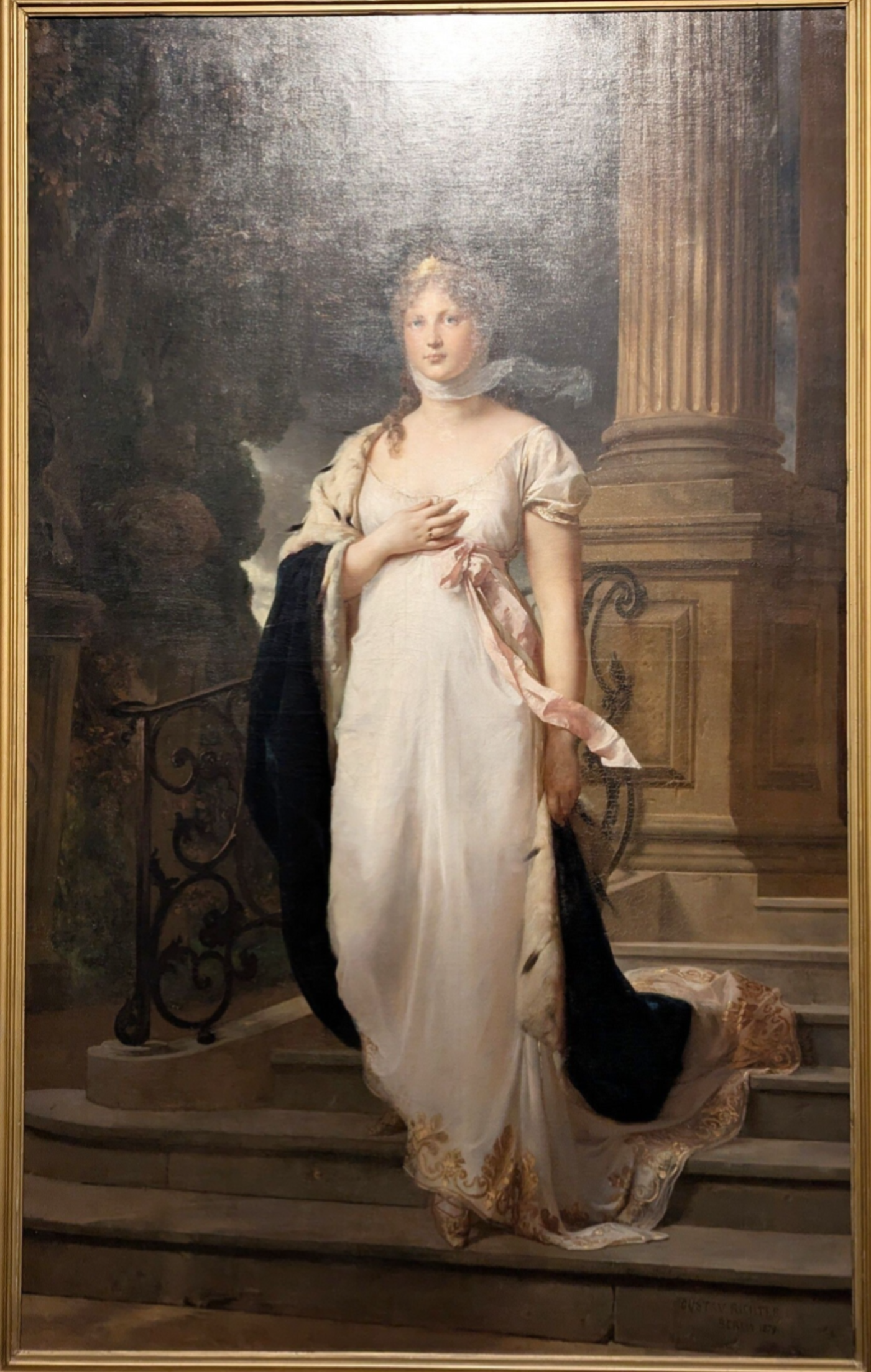 Porträt von Gustav Richter, elegante Gesellschaftsdarstellung