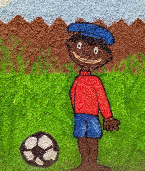 Wandbild von Lukas, dem Freund von Jim Knopf – StreetArt Köln