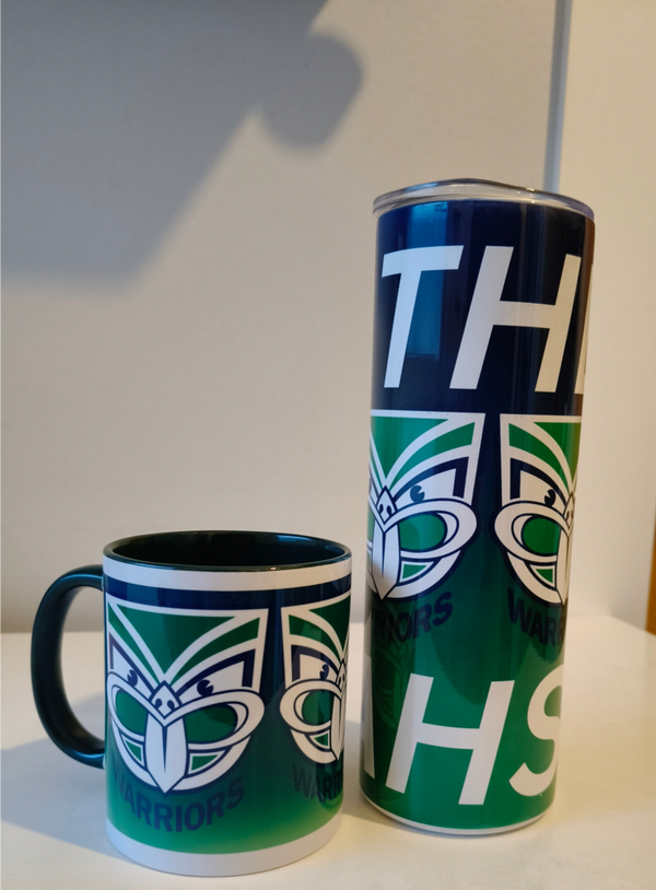 Up the Wahs Tumbler and mug.