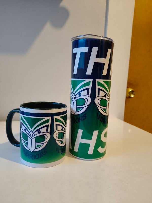 Up the Wahs Tumbler and mug.