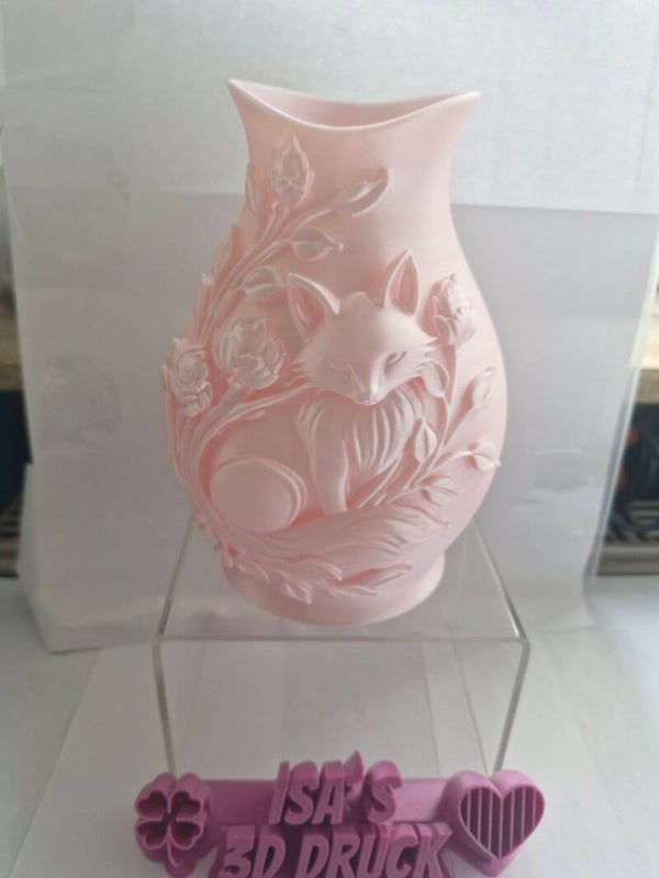 Vase Katze/ Wolf / Fuchs