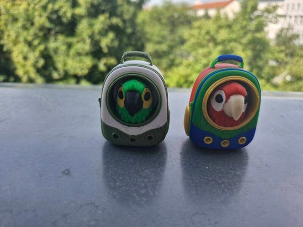Rucksack Clicker Papagei