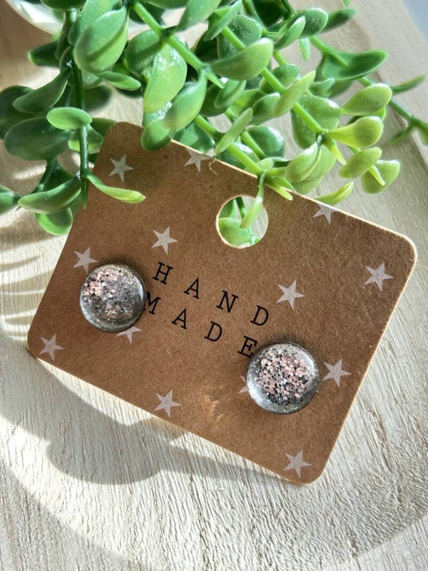 Glittery grey