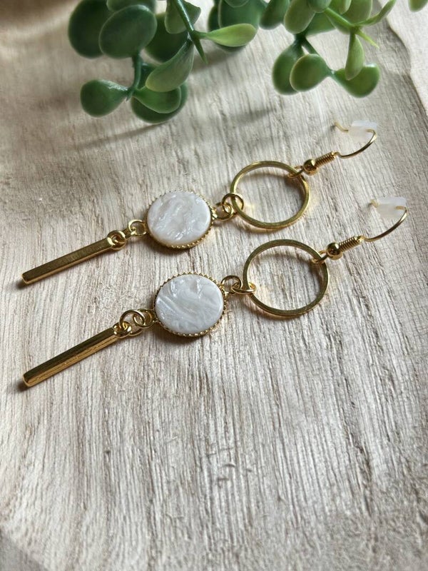 Circles white & gold