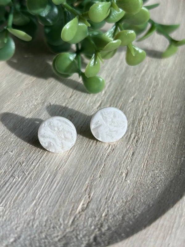 Glittery white