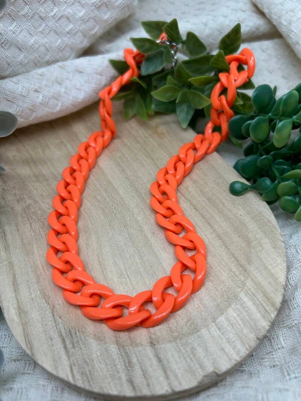Neon oranje acryl
