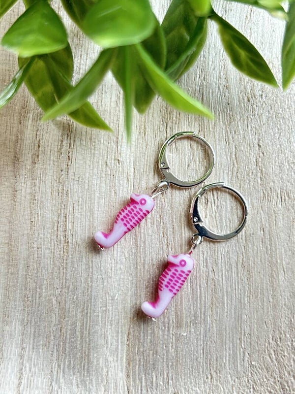 Pink sea horse
