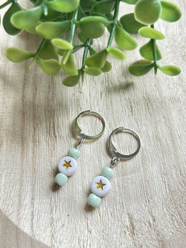 Gold & green star
