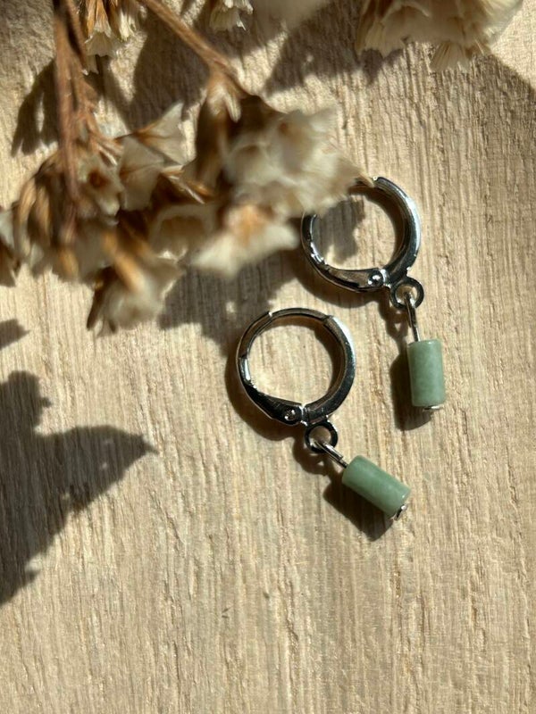 Dark green stones