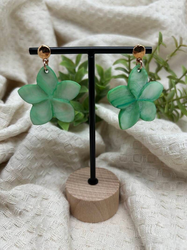 Groene schelpbloemen