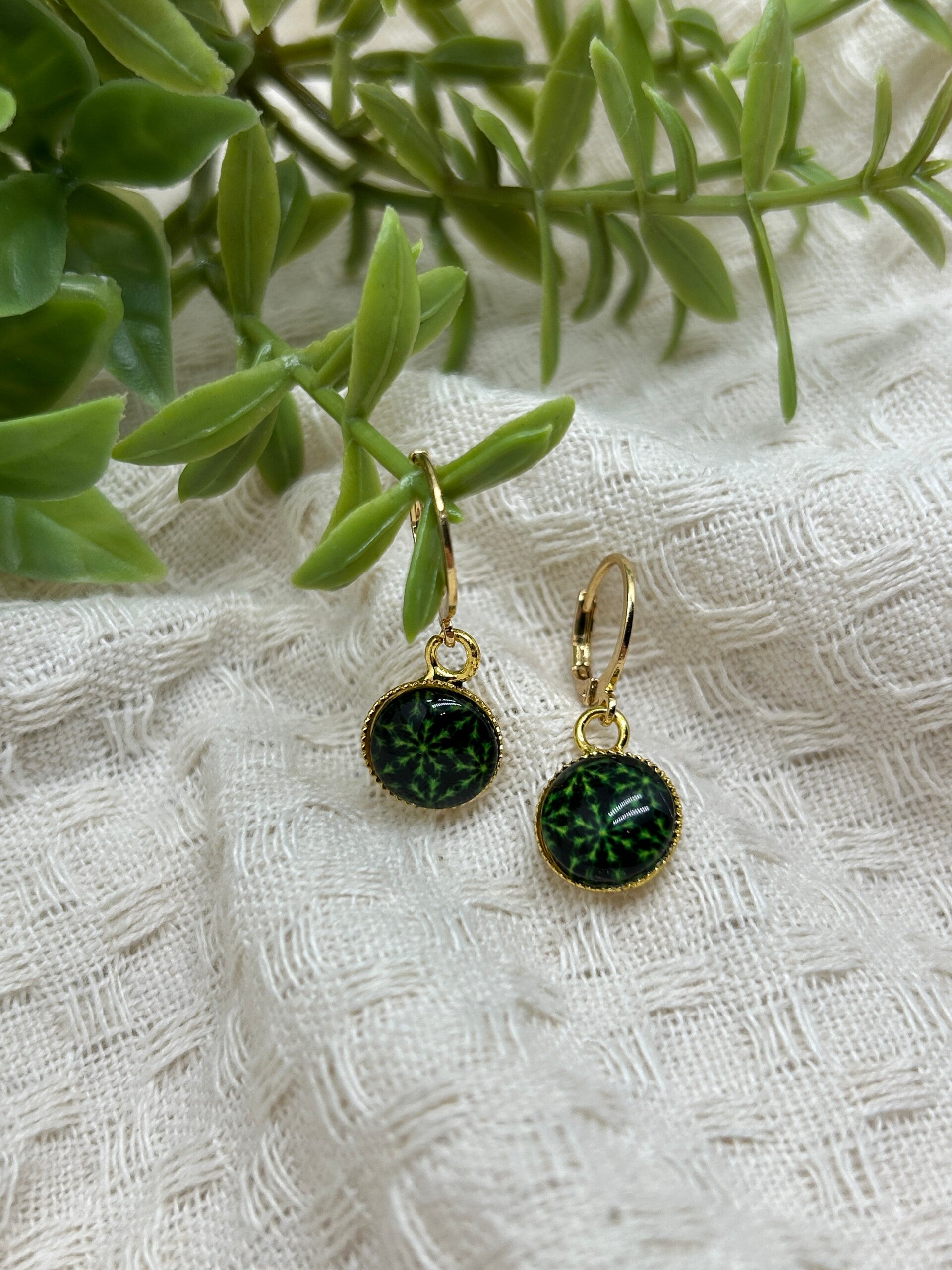 Groene sterretjes hanger