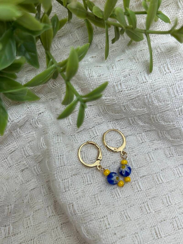 Blauw & gele kraal