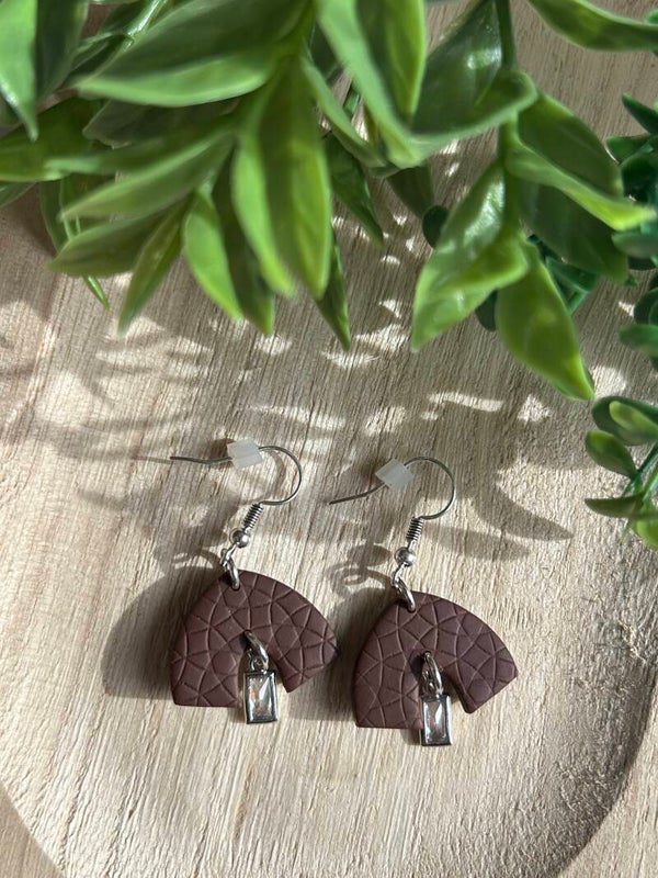 Brown leather meets diamond