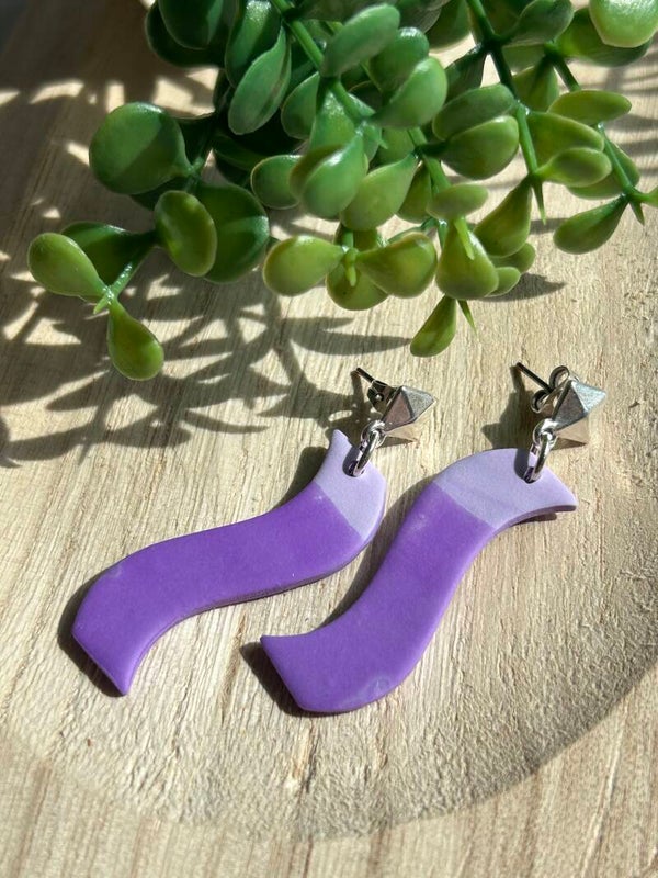 Purple & lilac with silver