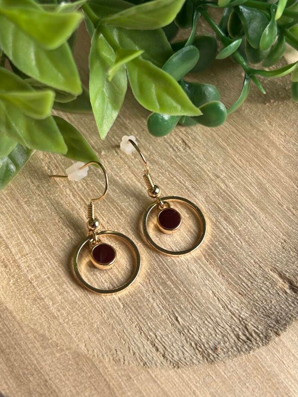 Brown & gold circle