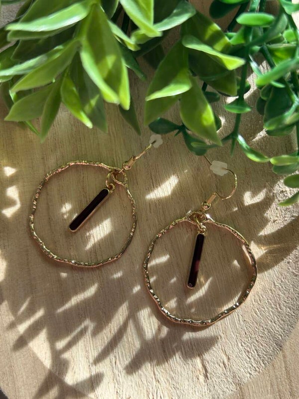Brown & gold circle