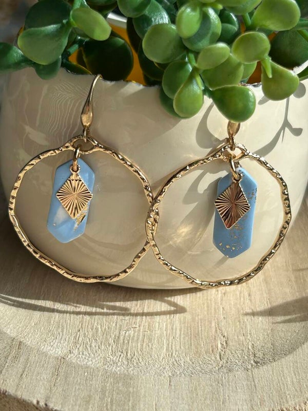 Elegant blue & gold