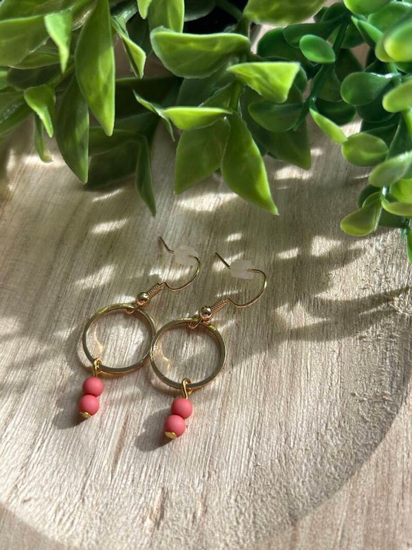 Pink & golden circle