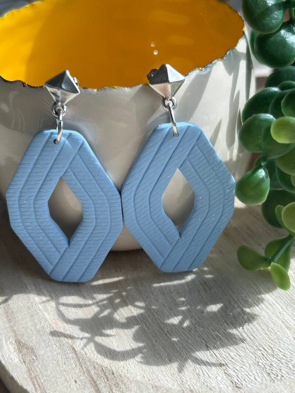 Baby blue & silver