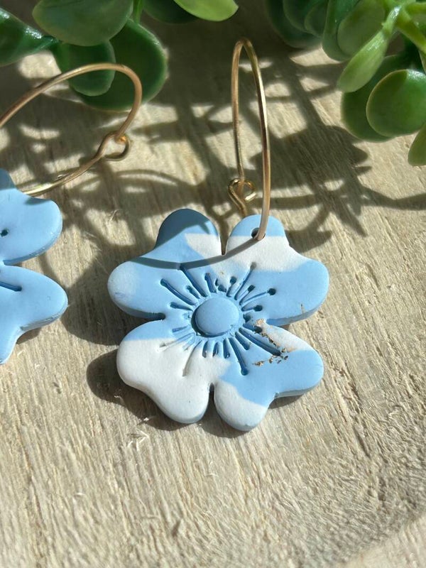Sky blue flowers