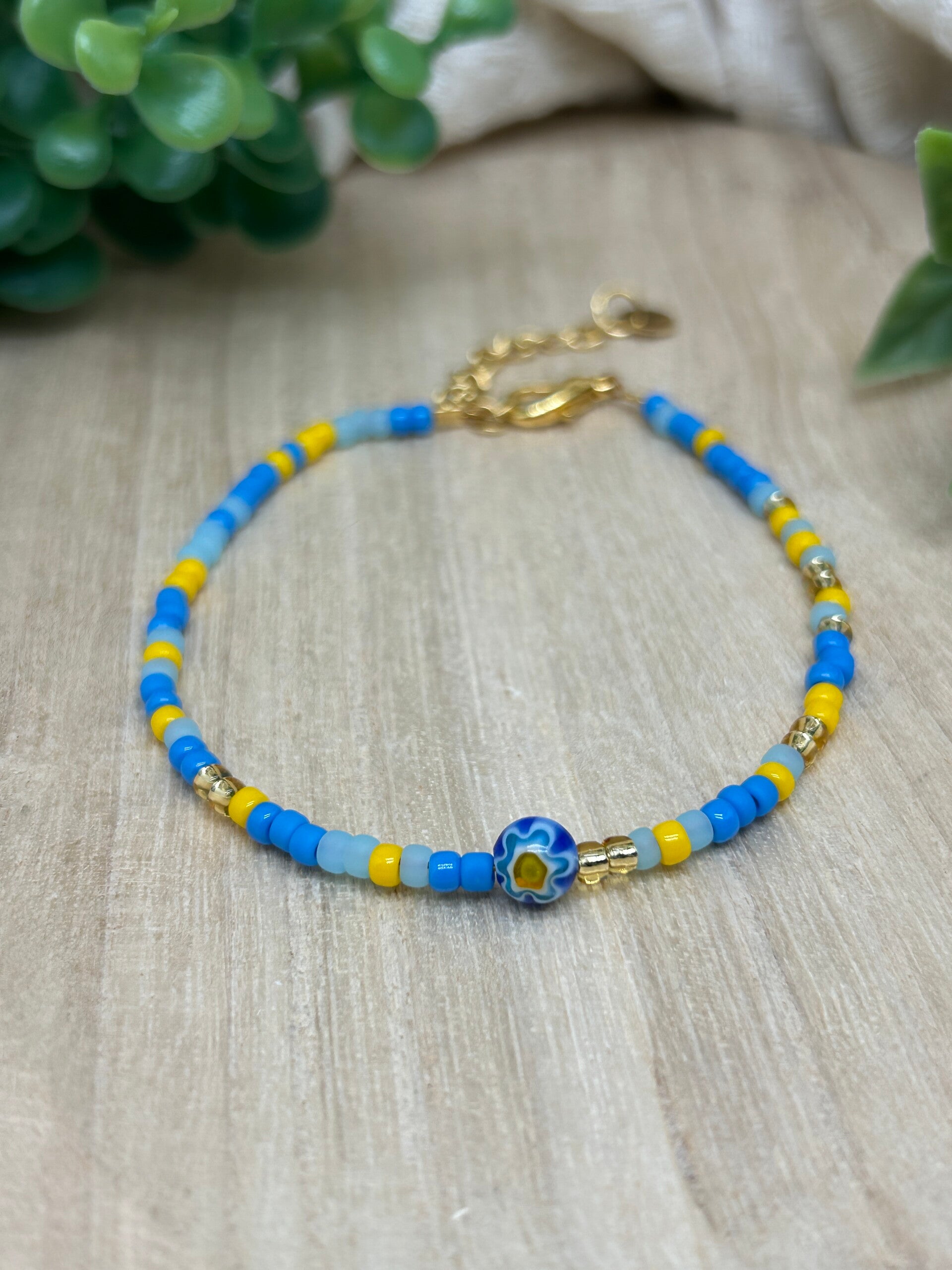 Geel-blauw oogje