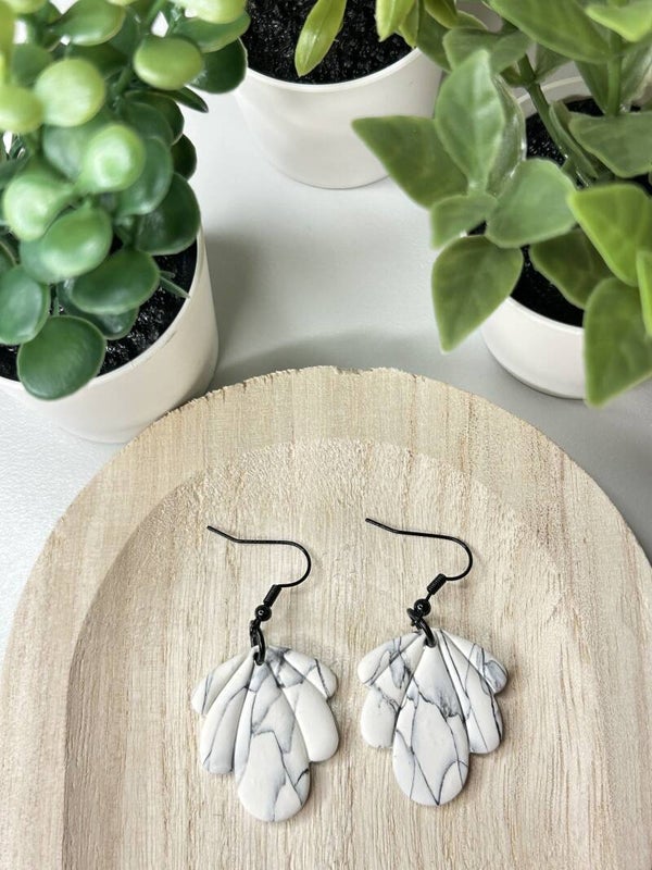 White marble leaf