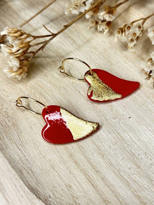 Red & gold heart