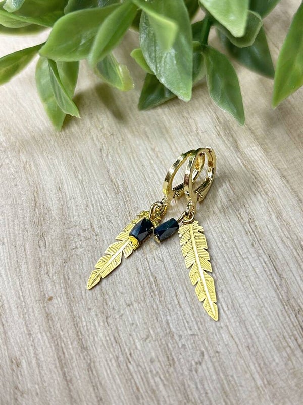 Blue & gold feather