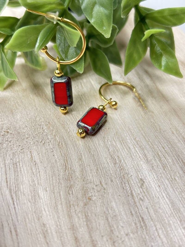 Red & green stone