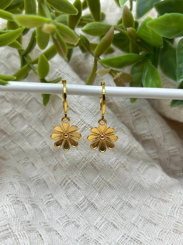 Gouden gebogen bloem