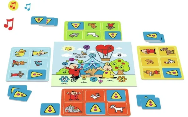Bumba bordspel - Bingo - zoek als eerste de juiste geluiden