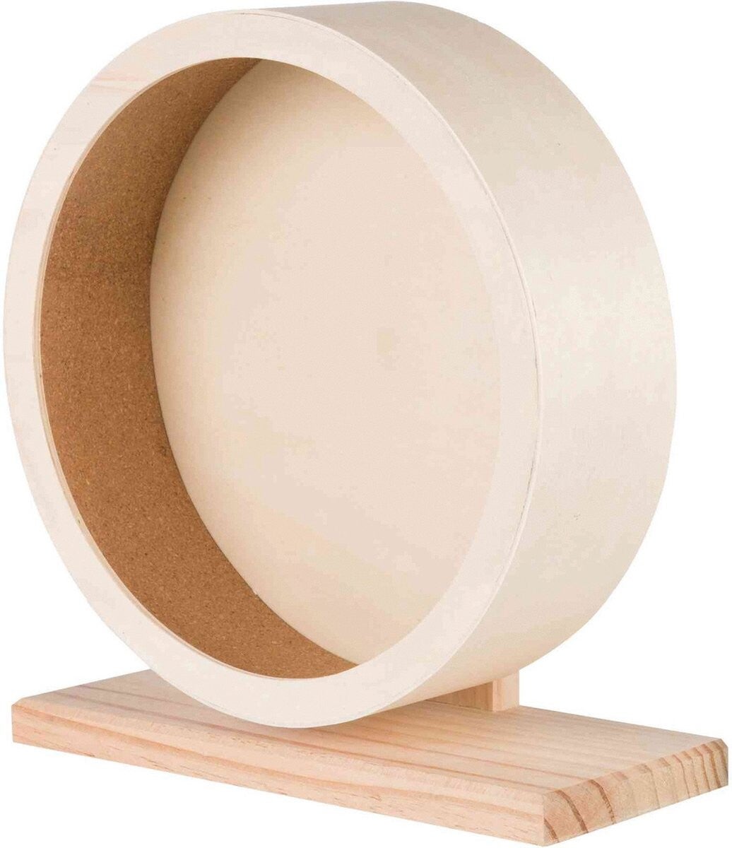 Trixie - Knaagdier Speelgoed - Hamsterrad - Looprad Hout - 28 cm diameter
