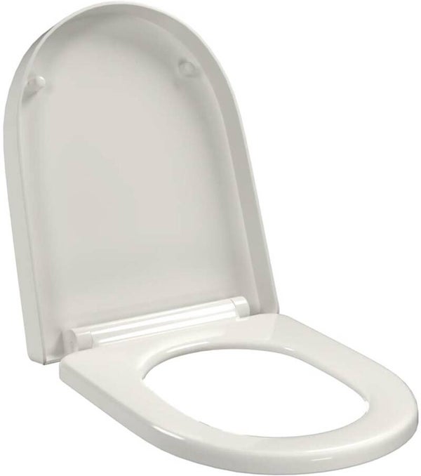 vidaXL - Toiletbril - soft-close - met - quick-release - ontwerp - vierkant - wit