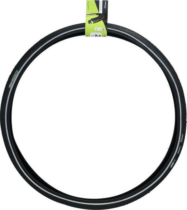 Dresco Anti-Lek Buitenband Traveller 28x1 5/8x 1 3/8 (37-622) Reflectie Zwart