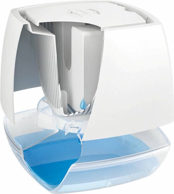 Bison Vochtvreter® Ambiance, luchtontvochtiger, bestrijdt vocht en schimmel in woonruimtes, uniek luchtcirculatiesysteem, 450 g, wit, ook geschikt voor caravans en campers