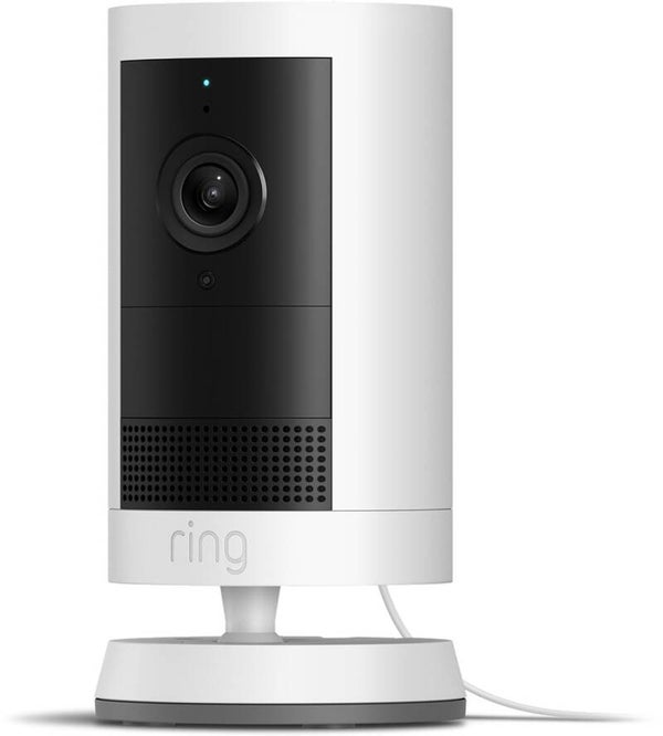 Ring Outdoor Camera Plus - plug-in - wit- buitencamera - 2k